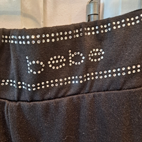 Bebe Black Shorts with Silver Accents - Picture 2 of 5